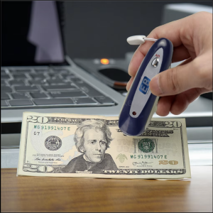 Portable Counterfeit Money Detector – 2 in 1 Banknote Checker